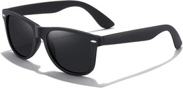 Sunglasses Men Polarized Sunglasses for Mens and Womens,Black Retro sun glasses - £9.28 GBP