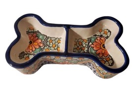 Jan Marie Boutique (JMB) Talavera Ceramic Dog Bone Bowl - £37.76 GBP