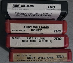 Lot Of 4 Andy Williams 8 Track Tapes Untested - £12.61 GBP