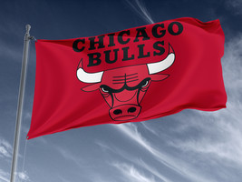 Flag 3x5 outdoor, Chicago Bulls, Size - 3x5Ft / 90x150cm, Garden flags - £23.82 GBP