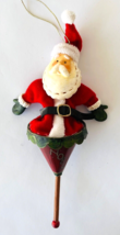 Hand Made Santa Christmas Ornament Pop-Up Cone Puppet 8&quot; - $24.18