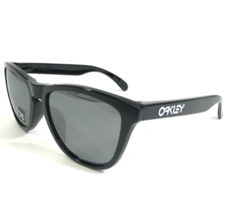 Oakley da Sole Frogskins OO9245-02 Lucido Nero Grigio a Specchio Lenti 54-17-138 - £125.68 GBP