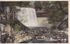Minnehaha Falls Stone Arch Bridge Minneapolis Minnesota MN 1916 Postcard... - $2.99