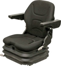 KM 1006 Uni Pro™ Seat &amp; Air Suspension -Black Fabric- John Deere Mowers 1435 etc - £667.75 GBP