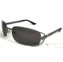 Max Mara Sunglasses MM 90/S G7A Gunmetal Gray Rectangular Frames w gray Lenses - $41.88