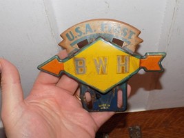 Vintage Sunoco USA First Tin License Plate Topper - $173.25