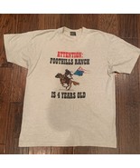 Vintage Mens Foothills Ranch Is 4 Years Old Fruit Of The Loom Graphic T-... - €17,04 EUR