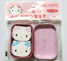 Hello Kitty Eraser with Can Case 2000&#39; Old SANRIO Retro Cute Rare  - £22.42 GBP