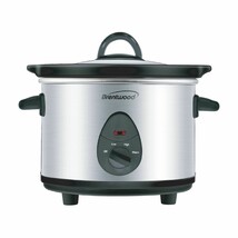 Brentwood 1.5 Quart Slow Cooker in Stainless Steel with 3 Settings - $84.49