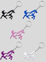 Aluminum Equine Galloping Horse Key Ring Chain Bottle Opener - Choice of Colors - £2.36 GBP