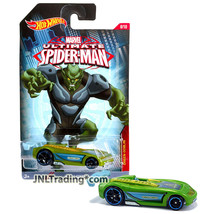 Yr 2014 HW Marvel Ultimate Spider-Man 1:64 Die Cast Car Green Goblin BATTLE SPEC - £19.66 GBP