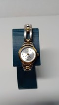 Fossil F2 ES-9154 Womens Gold &amp; Silver Toned Watch Tested Clasp Closure - £10.28 GBP