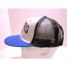 Los Angeles Lakers Snap Back Mesh Trucker Cap Mitchell Ness Hard Wood - $22.99