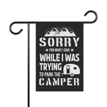 Personalized Garden &amp; House Banner with Funny Camper Meme - Durable Poly... - £15.64 GBP+