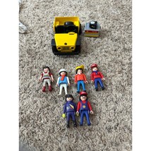 Playmobil 3437 Shell Gas Station Jeep Figures Motorcycles **Incomplete** - $47.52