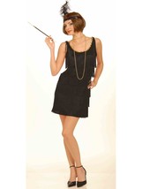 Forum Novelties Roaring 20&#39;s Flapper Dress and Headband, Black, X-Small/Small Co - £88.23 GBP