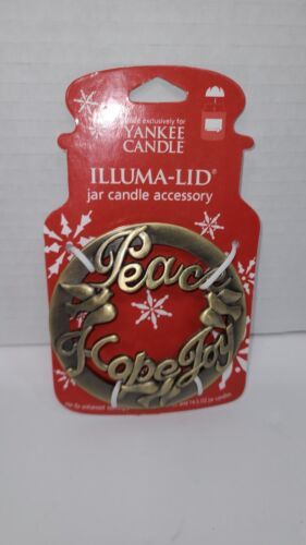 Yankee Candle Illuma Lid Jar Topper Peace Hope Joy Christmas Holiday 2007 NEW - $11.92