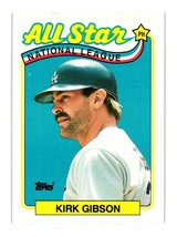 1989 Topps #396 Kirk Gibson Los Angeles Dodgers - $5.00