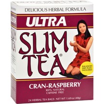 Hobe Labs Ultra Slim Tea Cran-raspberry - 24 Tea Bags(D0102H5W1DP.) - £7.48 GBP