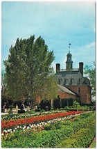 Postcard The Palace Gardens Williamsburg Virginia Governor&#39;s Palace - £3.88 GBP