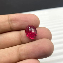 7.25 Carat Red Colour Loose Ruby ( maanik ) Gemstone Birthstone Ruby Stone gift - £54.75 GBP