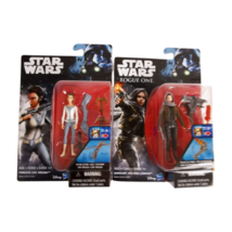 Star Wars Action Figures Rogue One Lot 2 Princess Leia Sgt Jyn Erso Disney New - £22.92 GBP