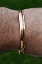 Pure copper kara collar edge punjabi hindu sikh singh khalsa healing bangle cc7 - £12.45 GBP