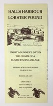 Halls Harbour Lobster Pound Nova Scotia Brochure Vintage Canada Fishing ... - $20.00