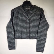 Linda Allard Ellen Tracy Womens Sweater Green Ribbed Cardigan V Neck - L... - $18.66