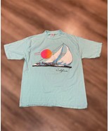 Vintage Men’s T Shirt 1986 California Single Stitch Large Sailboats Suns... - $24.75