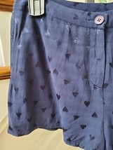 Lab Women&#39;s Blue 100% Viscose Flat Front Bottoms Casual Shorts Size Medium - £18.31 GBP