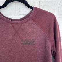 VANS Sweatshirt Red Maroon Pullover Womens Small Surf Skate - $17.63
