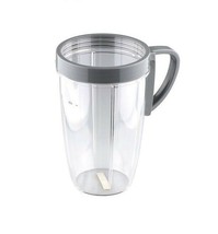 24oz Tall Cup Jar with Handled Lip Ring,Fits Nutribullet 600W &amp; 900W Ble... - £8.70 GBP