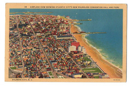 US  Very Fine Used Postcard  1941  Airlane View Showing Atlantic City N.J. - £2.36 GBP