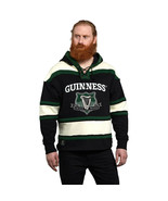 Embroidered Guinness Logo Green Black Cream Hockey  Sweatshirt New G3006 - £74.70 GBP