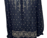 Isabel Marant Etoile Sheer navy Silk Mini Dress Dropped Waist sz 38, 4 -... - $59.36
