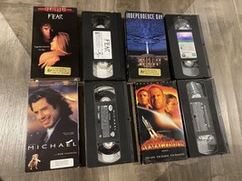 Lot Of 4 VHS Tapes Travolta Willis Witherspoon Milano Wahlberg Affleck Smith - £11.75 GBP