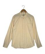 J Crew Shirt Mens XL Plaid Slim Organic Cotton Button Up Shirting Yellow - $29.77 CAD