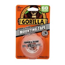Gorilla Tough &amp; Clear Double-Sided Mounting Tape, 1 in. x 60 in. - $12.64