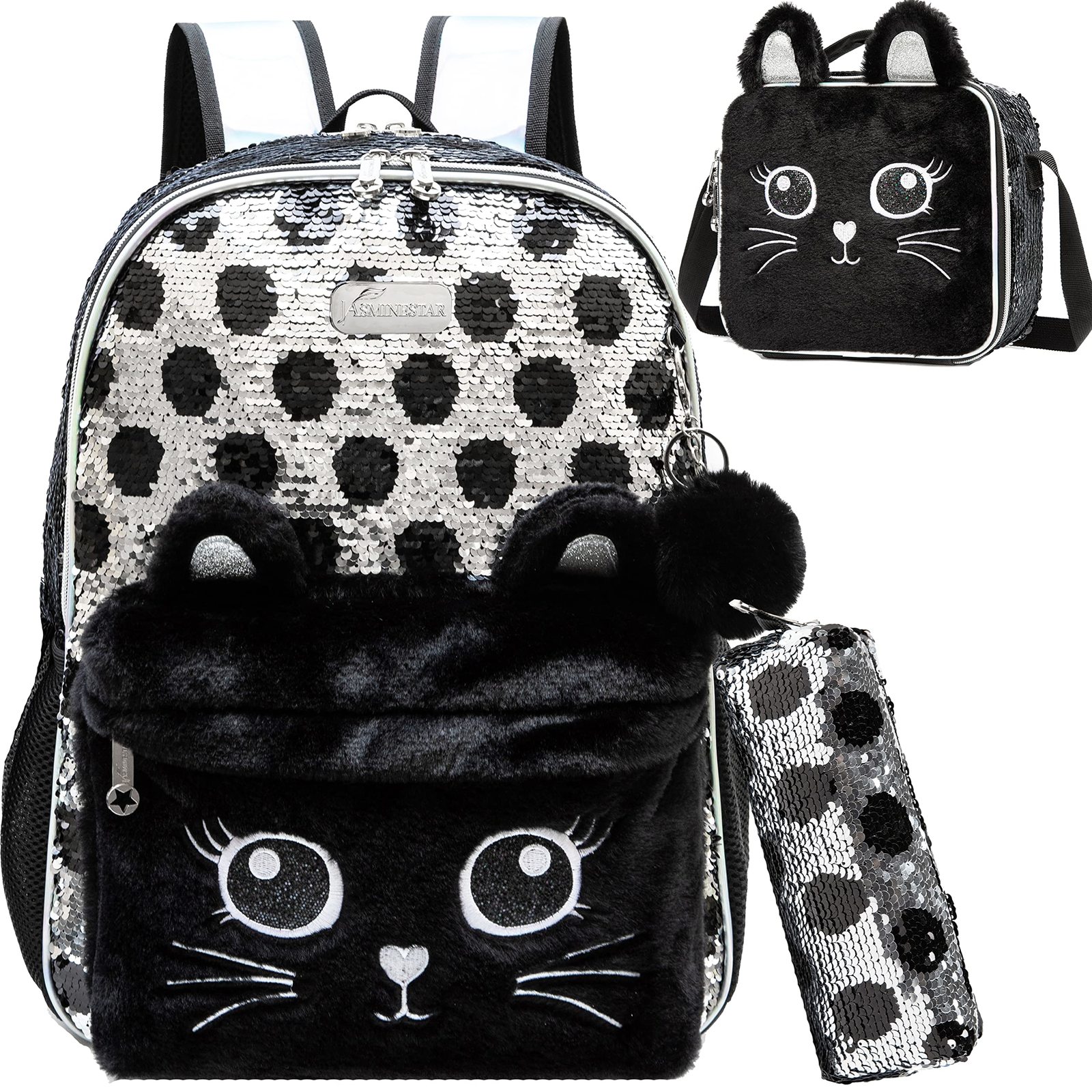 Primary image for Kids Backpack Cats 3 In 1 Backpack with Lunch Box Middle School Backpack Kids Ba