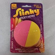 RARE Slinky Sticky Notes Works Likes Sticky Note, Fun Like A Slinky New Sealed - $48.95
