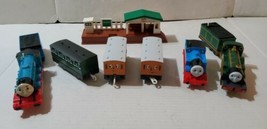 Thomas the Train Friends Motorized Engine Cars and Depot 9 Piece Working Tomy - $60.44
