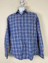 Allen Solly Men Size 40 (L) Blue/Red Check Button Up Shirt Long Sleeve P... - £8.64 GBP