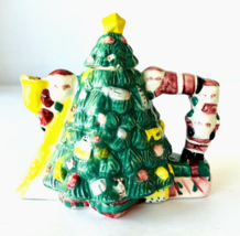 Christmas Tree Teanee Teapot Figural Decorative Ceramic 5.25 x 5 x 4&quot; Cardinal - £18.08 GBP