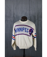 Winnipeg Jets Sweater (VTG) - 1980s Coach Sweater -  Men&#39;s Large - $170.22 CAD