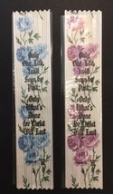 Religious Devotional Ribbon Bookmark FBM-2 Gospel Text Line Asst Floral ... - £4.01 GBP