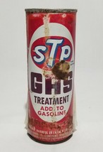 Vintage Stp Super Premium Gas Treatment Add To Gasoline Nos Sealed Tin Pop Top - $16.83