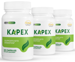 3 Pack Kapex, supports keto digestion-60 Capsules x3 - $98.99