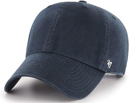 Navy Blue Blank &#39;47 Clean Up Relaxed Fit Dad Hat Cap Adult Men&#39;s Adjustable - £20.02 GBP