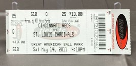 Cincinnati Reds St Louis Cardinals 2011 Full Ticket Pujols Hit Rolen ￼2 Hits - £7.56 GBP